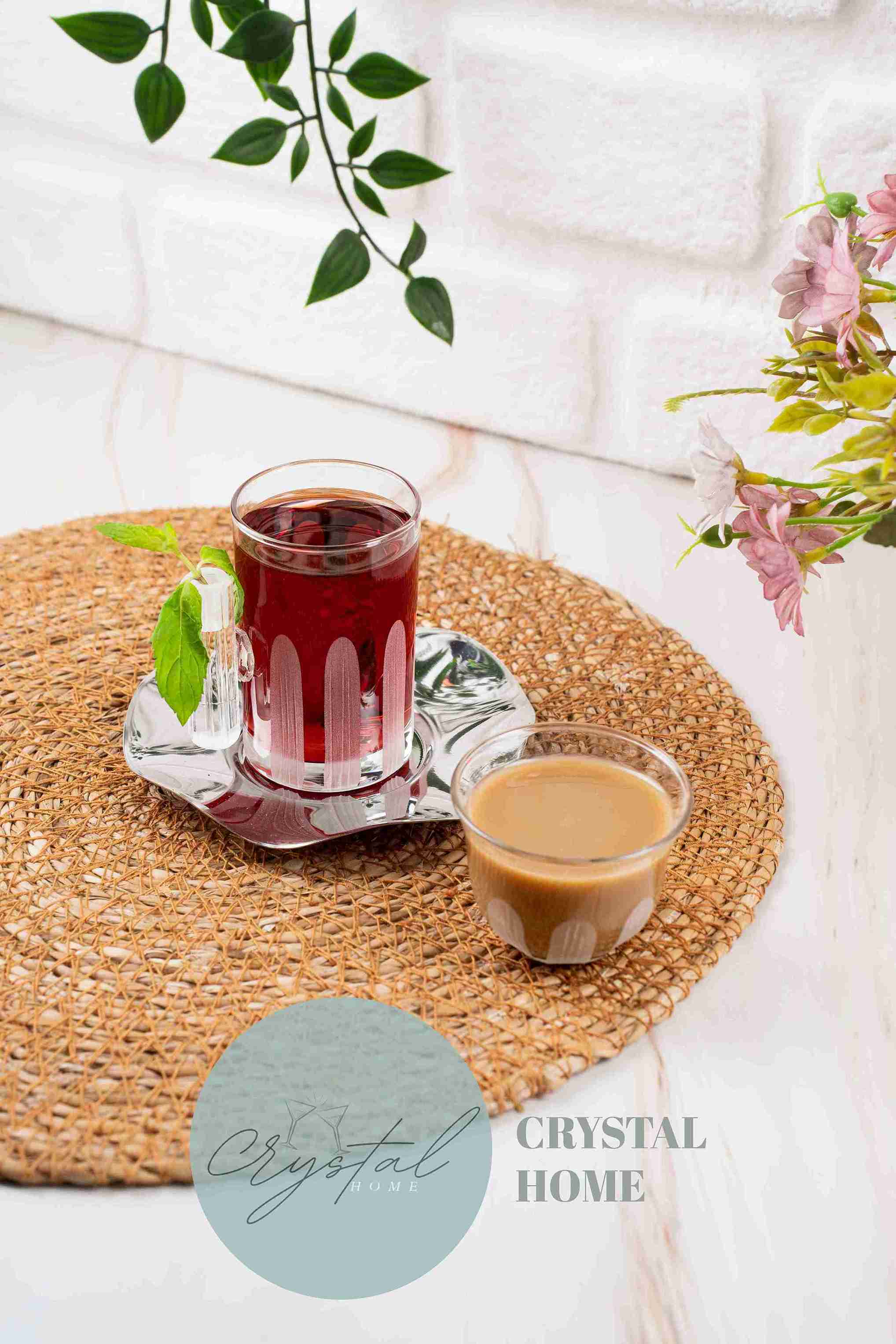 18 Piece Tea Set Steep Grape