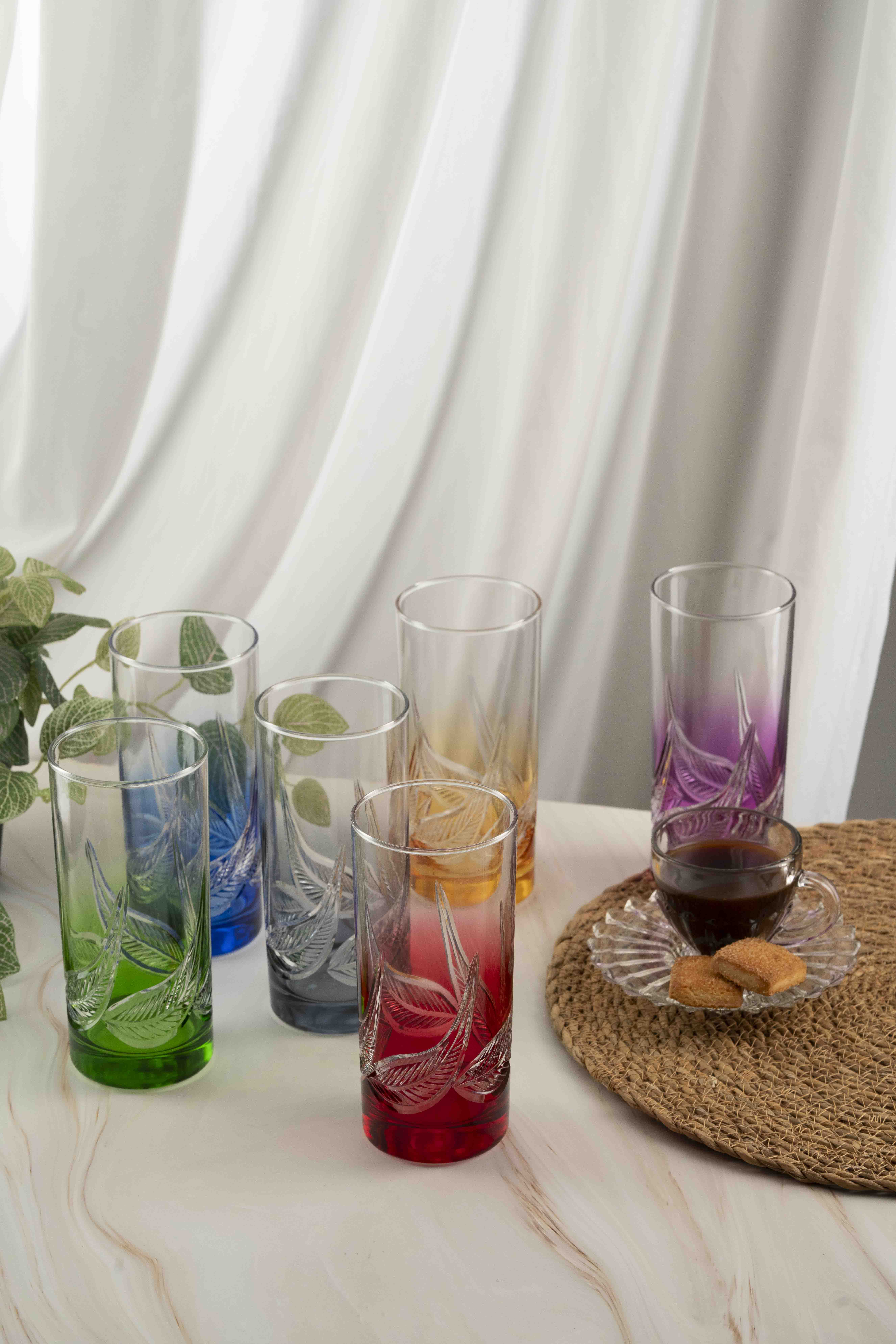 Yaprak Uzun Su Bardağı 485ml