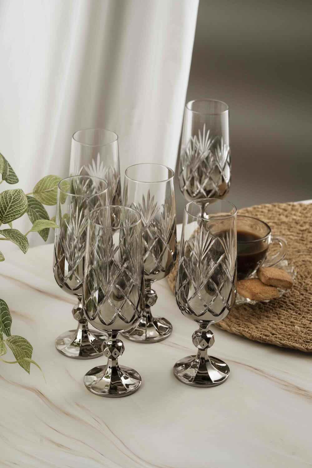 Gümüş Ananas Kristal Kahve Yanı 180ml