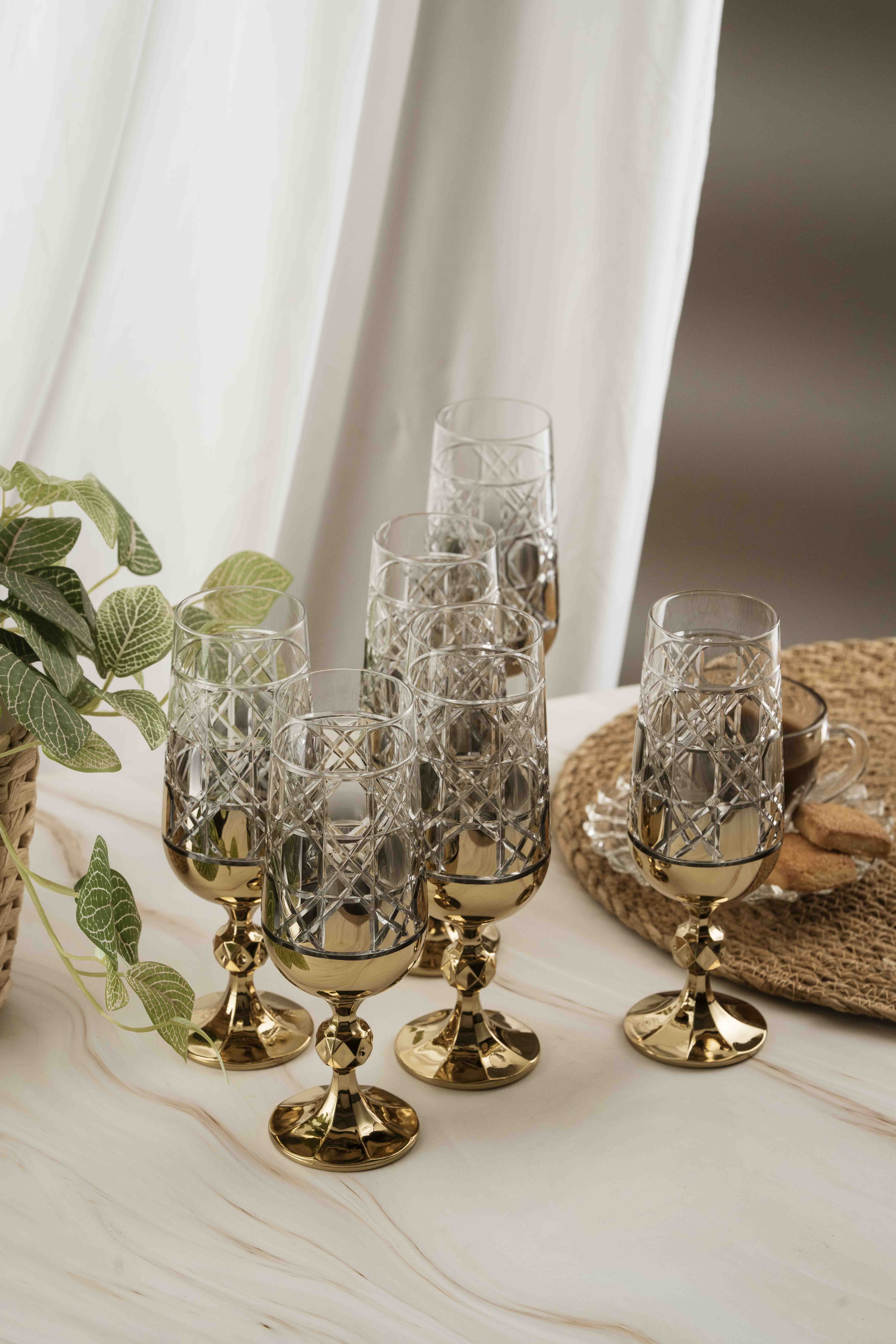 Gold Gloria Crystal Coffee Side 180ml