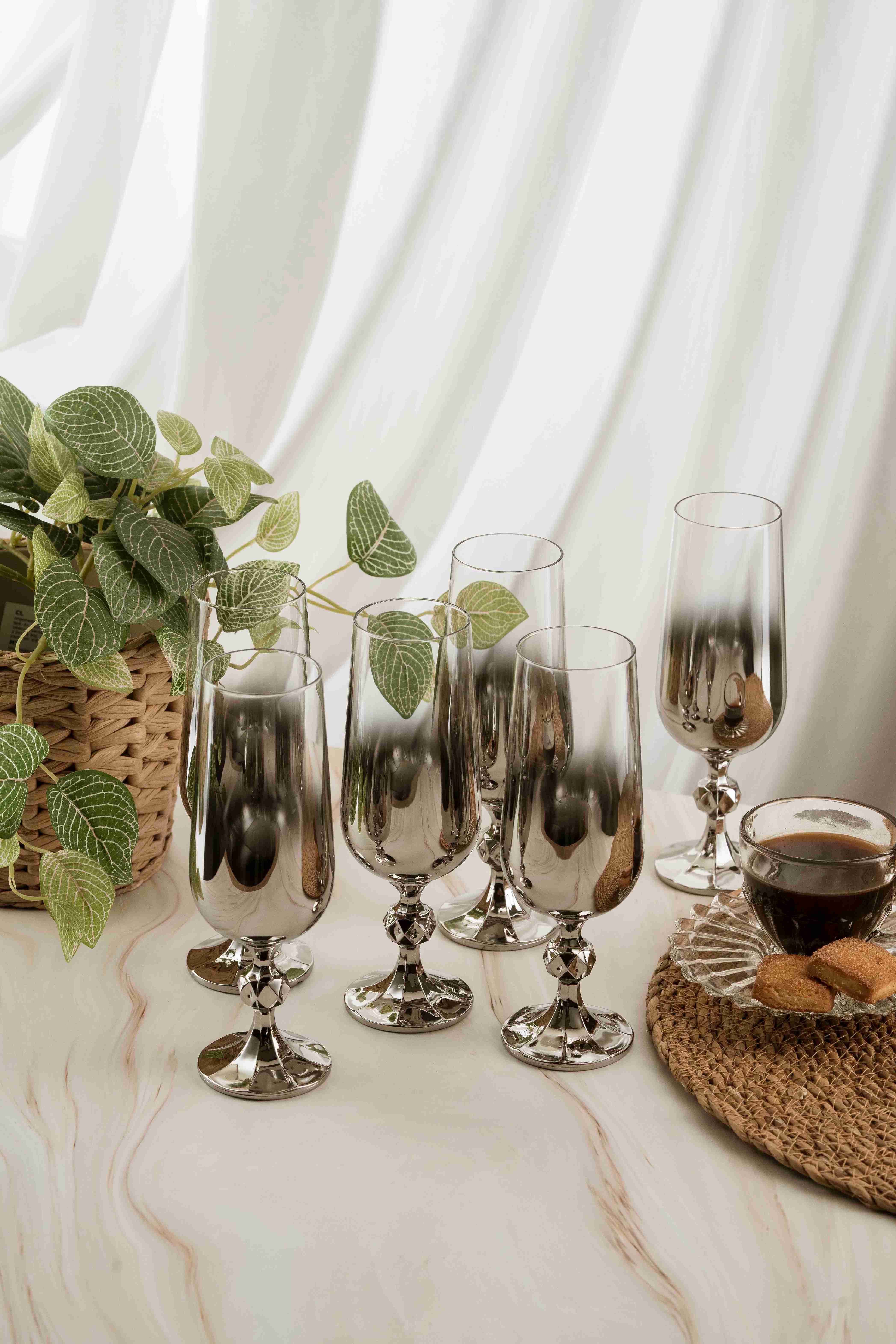 Gümüş Kristal Kahve Yanı 180ml