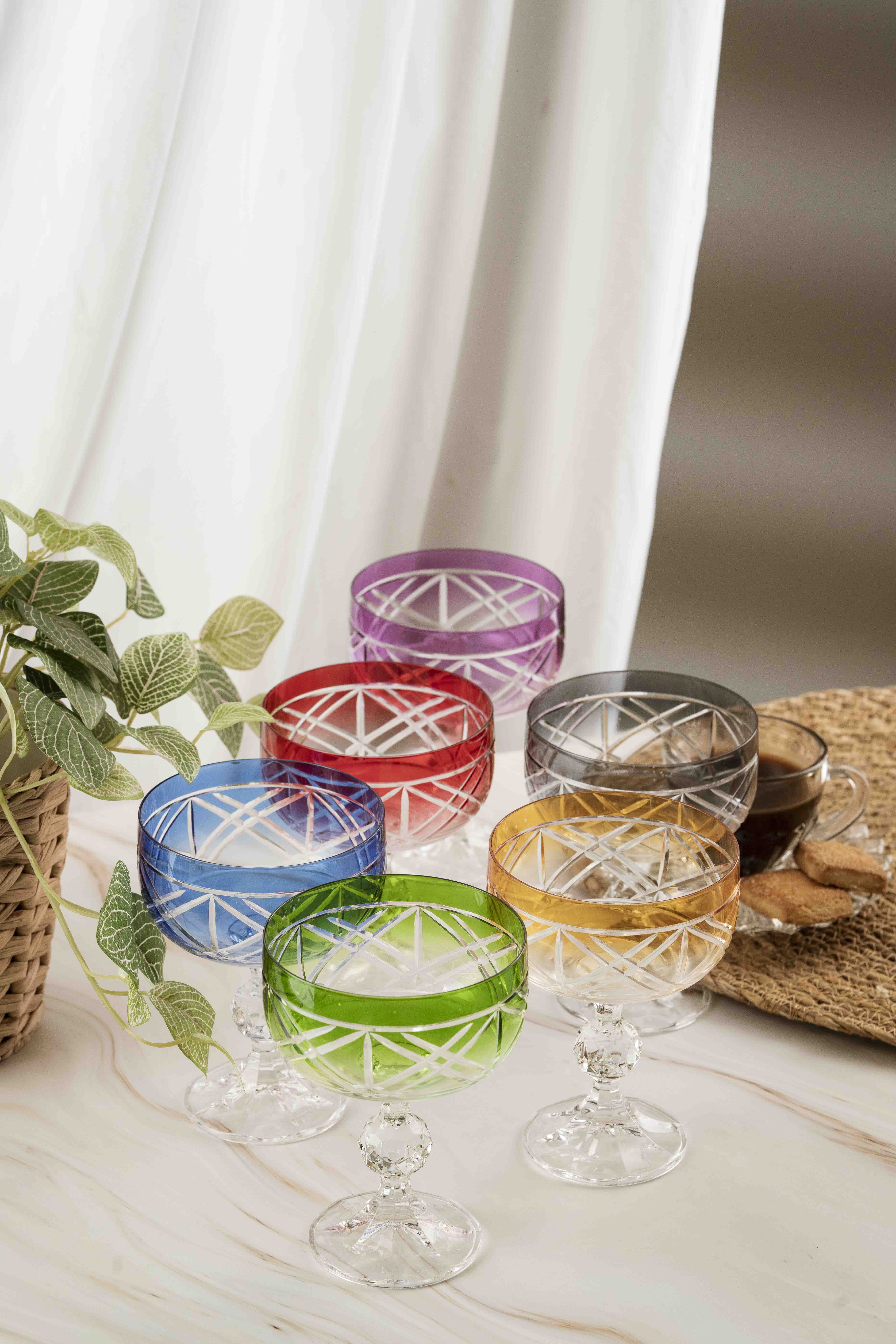 Double Polo Crystal Ice Cream Bowl 200ml