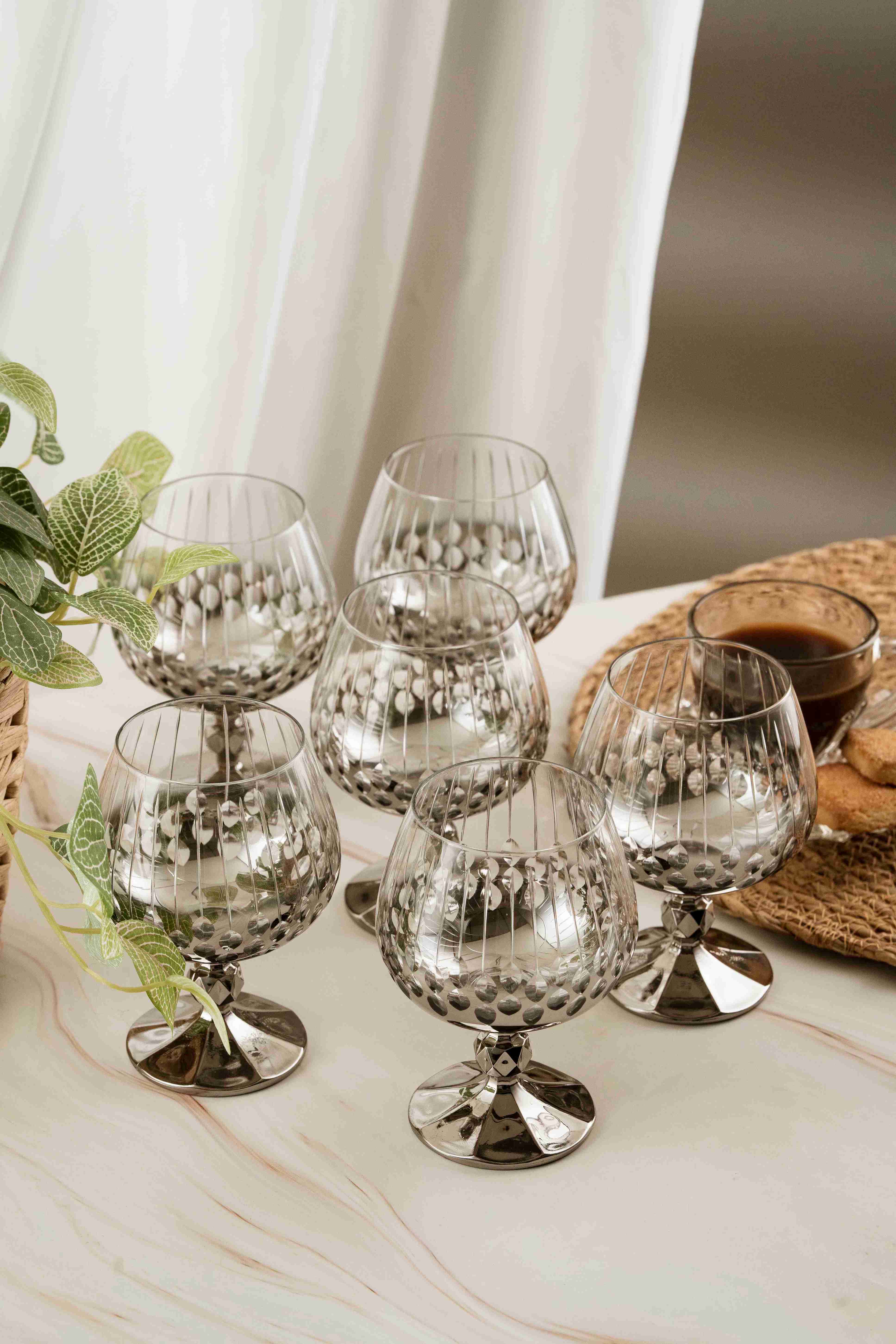 Silver Drop Crystal Coffee Side 250ml