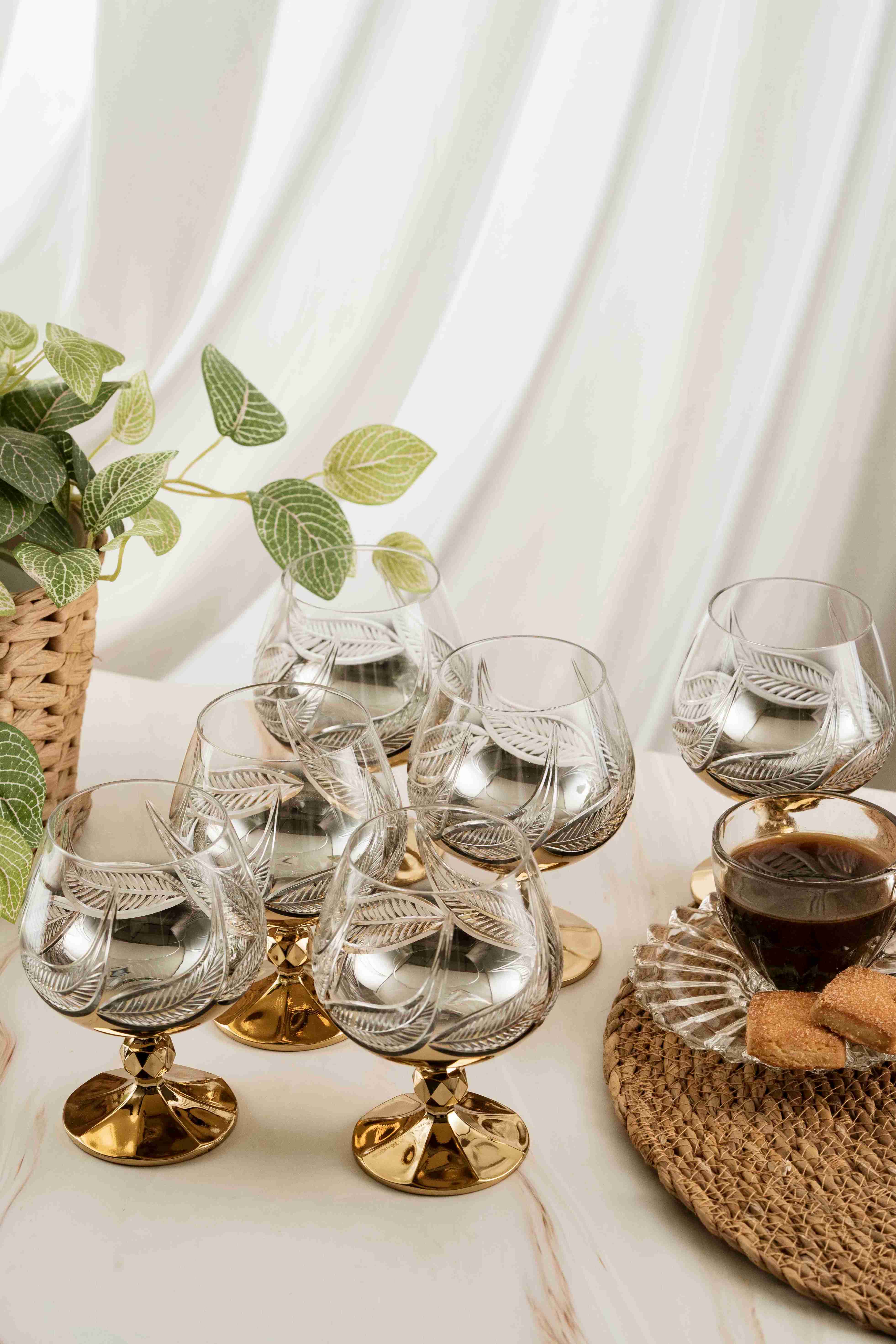 Gold Leaf Crystal Coffee Side 250ml