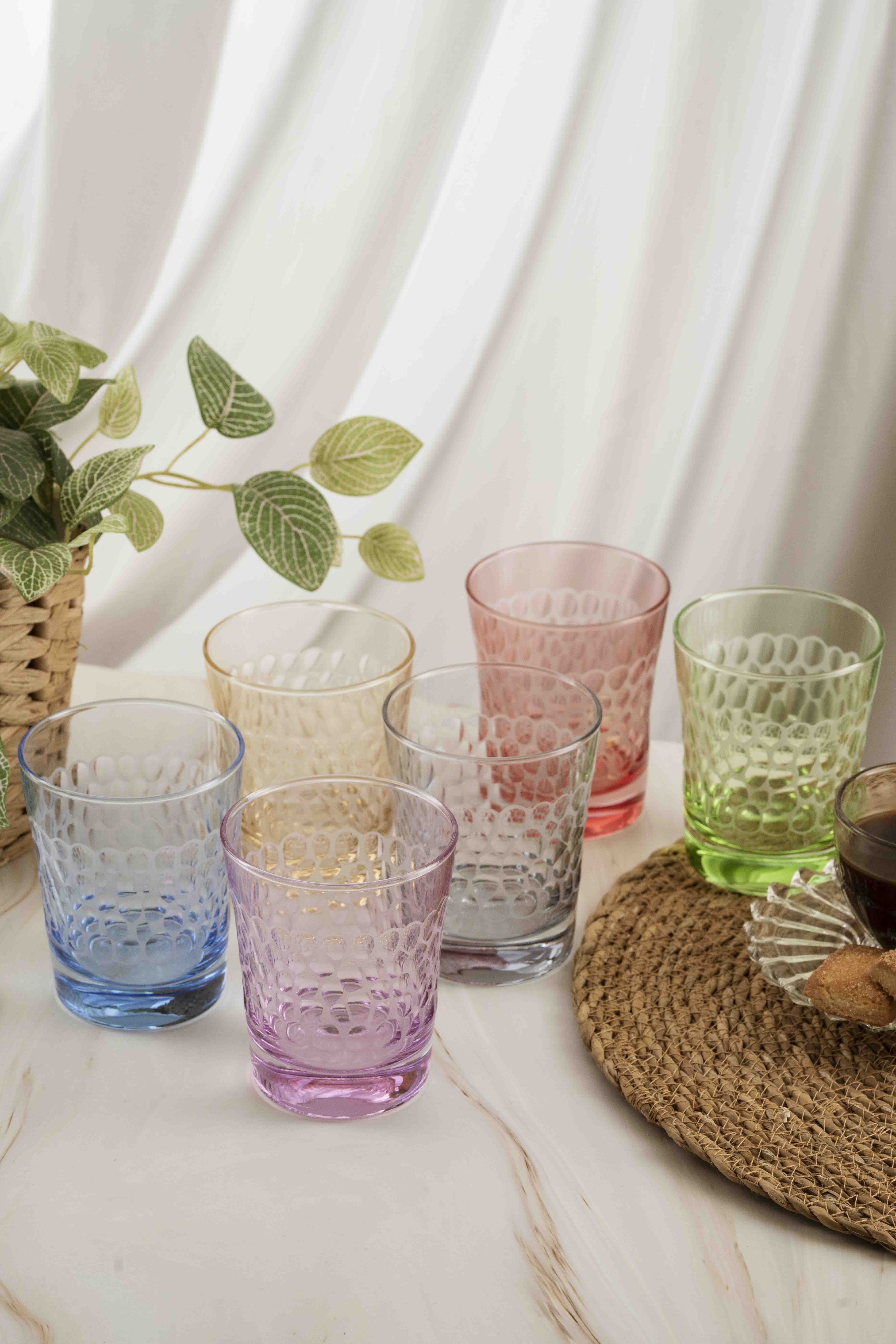 Grape Colored Water Glass 275ml