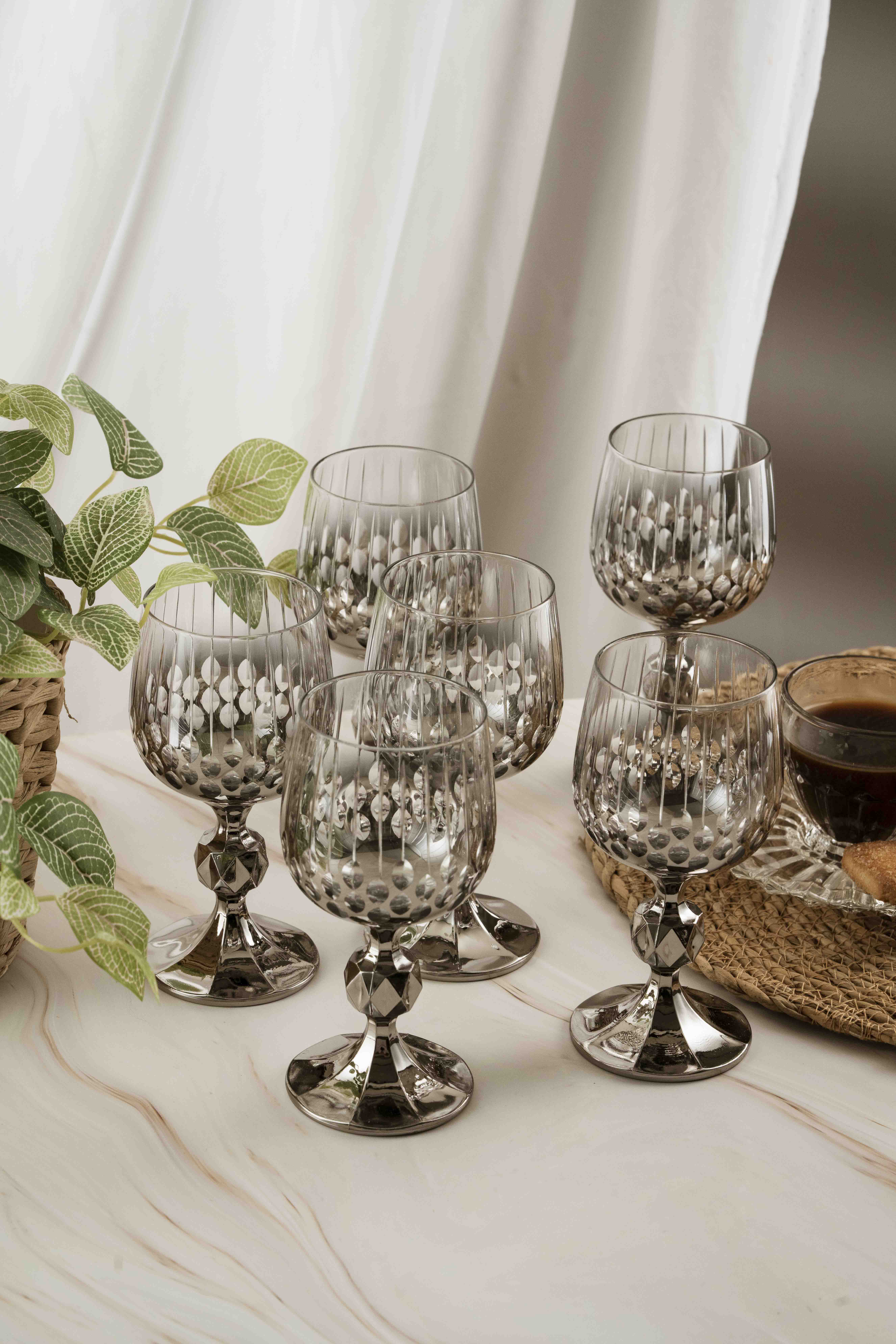 Silver Drop Crystal Coffee Side 150ml