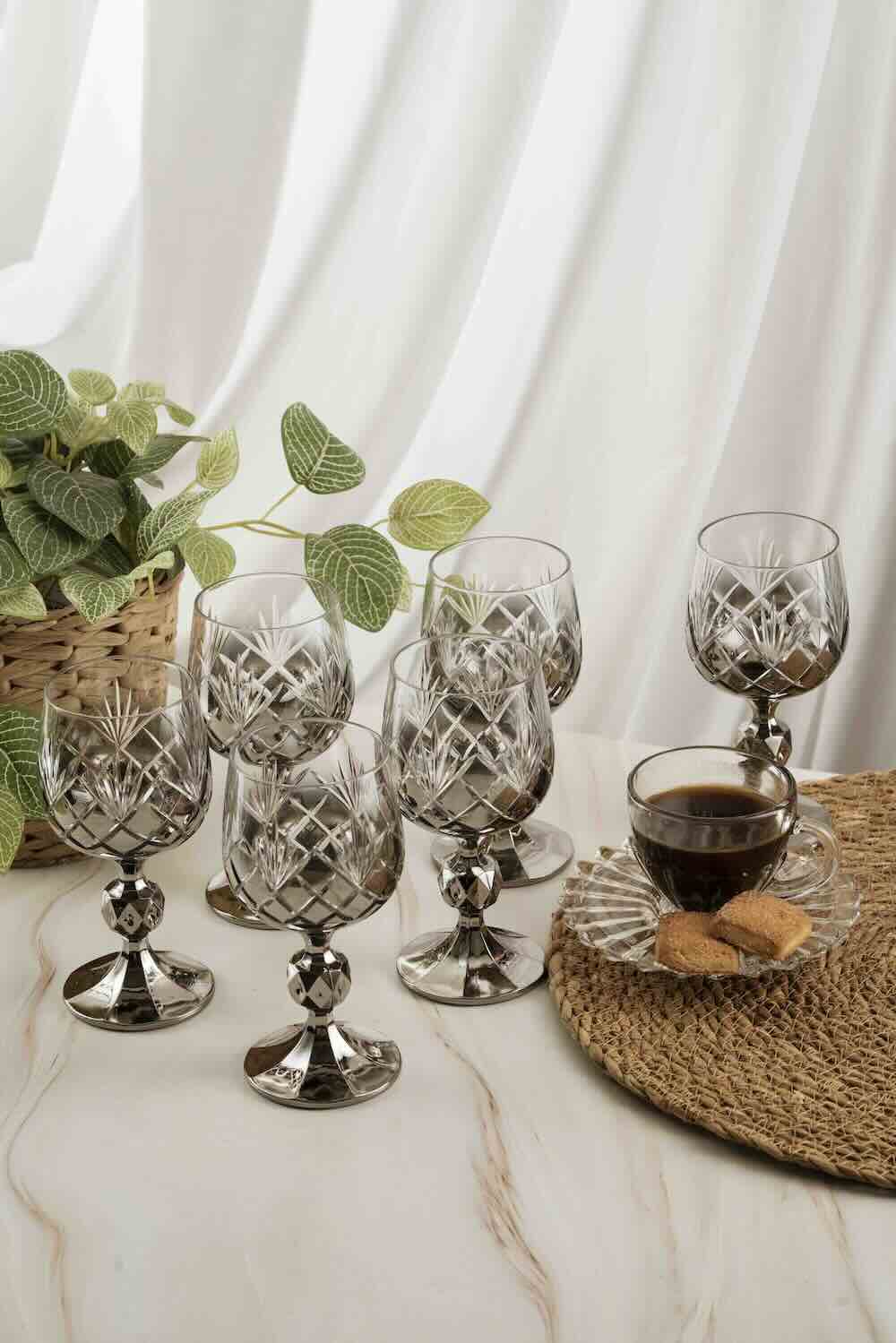 Silver Pineapple Crystal Coffee Side 150ml