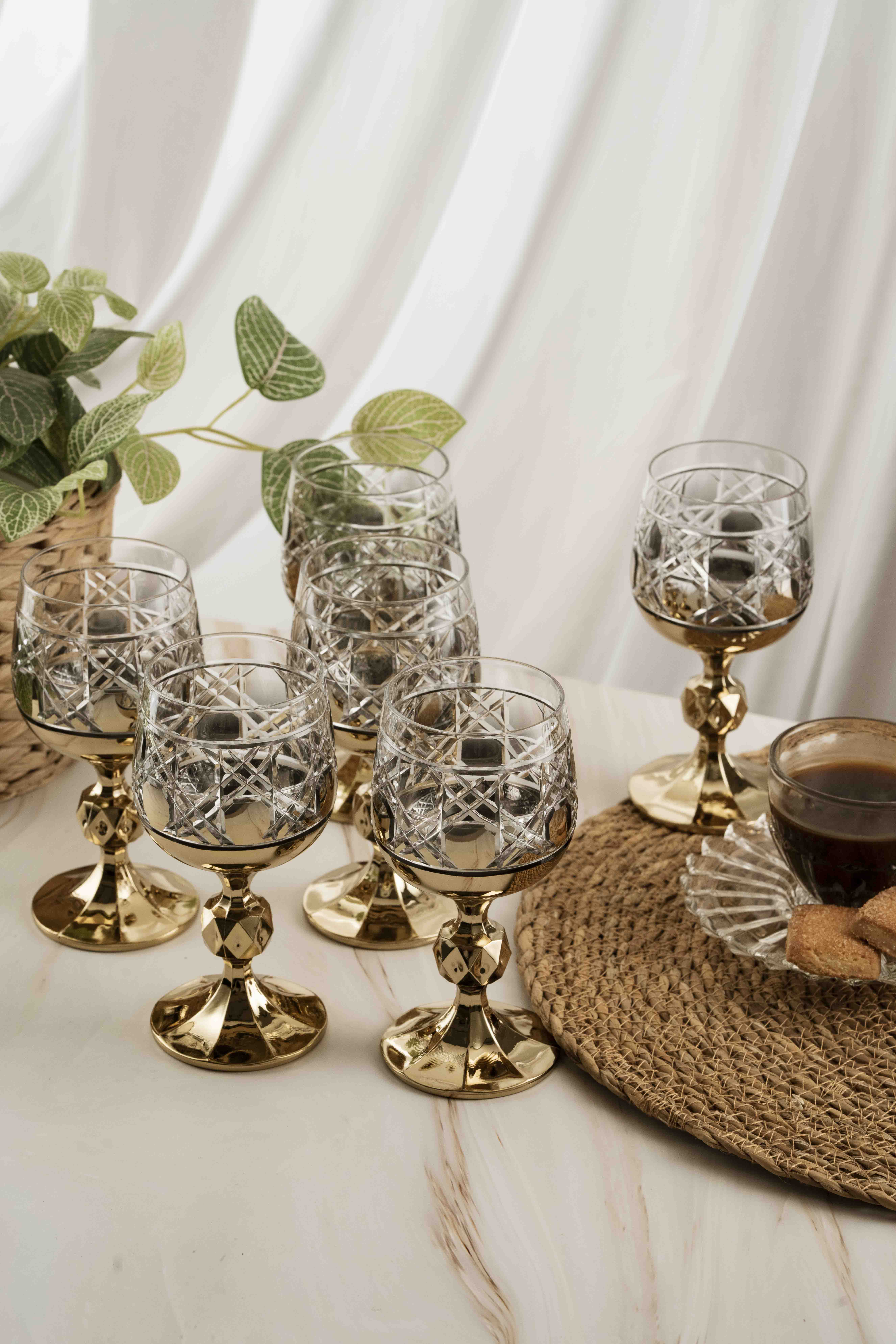 Gold Gloria Crystal Coffee Side 150ml