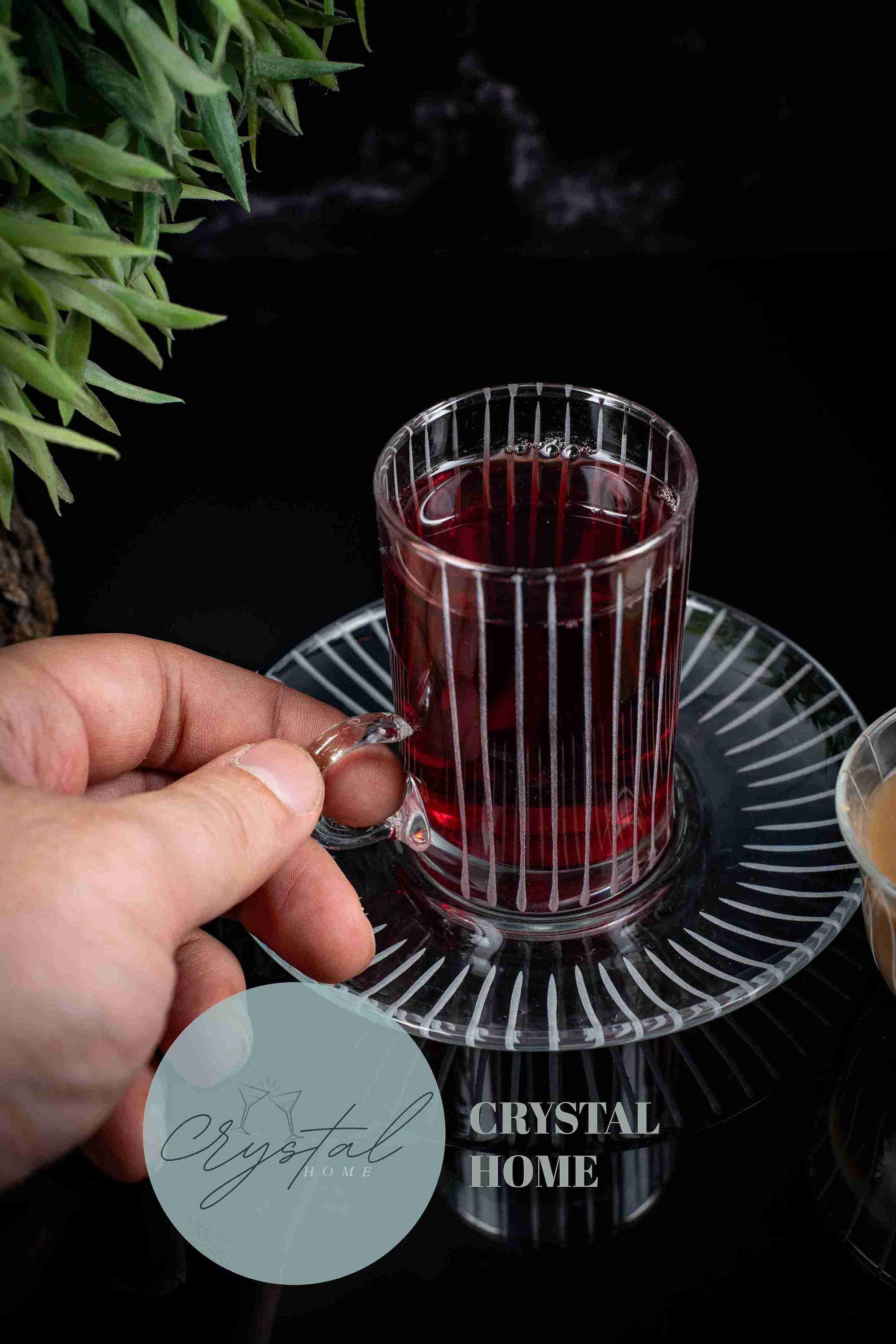 18 Parça Çay Seti Dik Çizgi