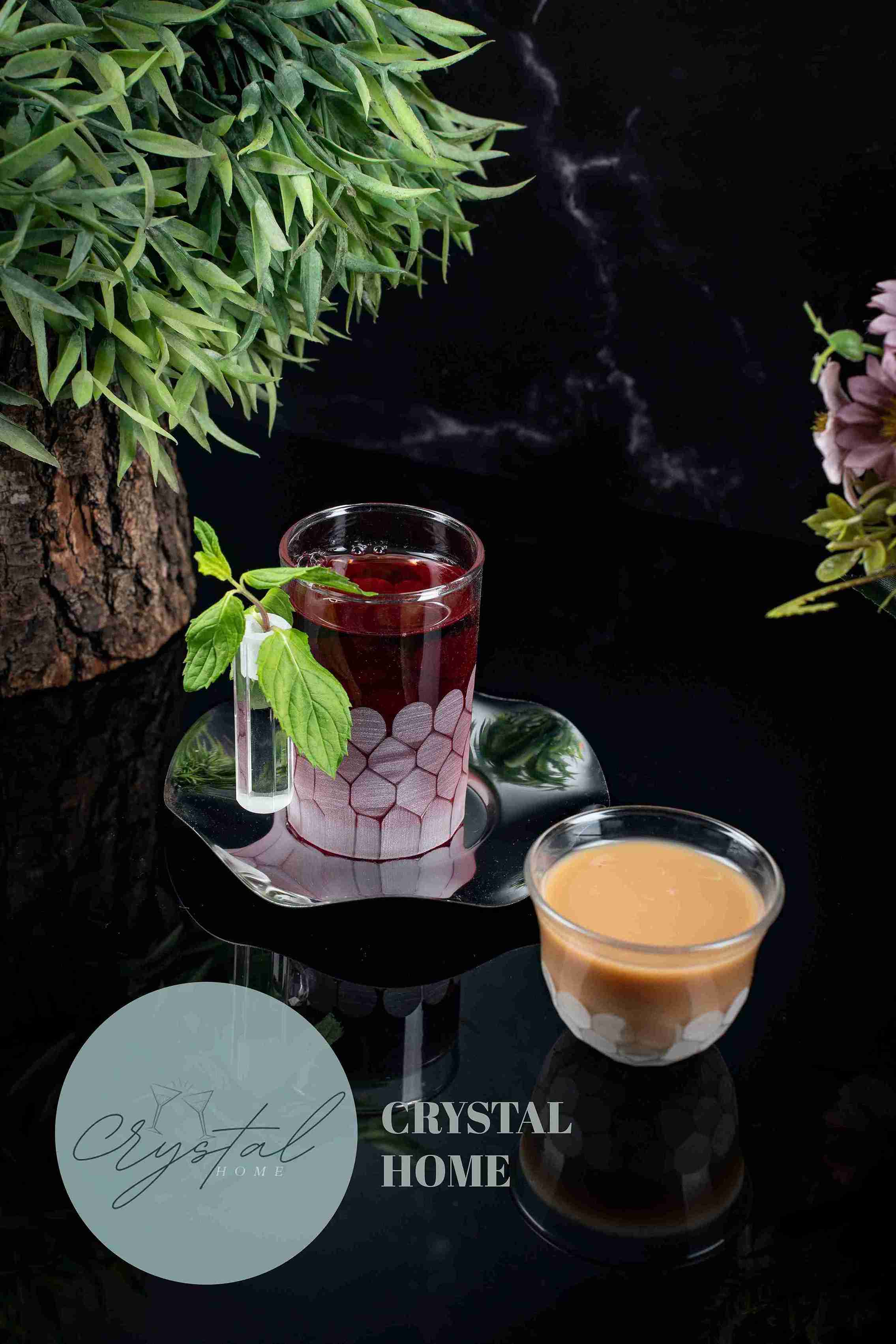 18 Piece Tea Set Coral