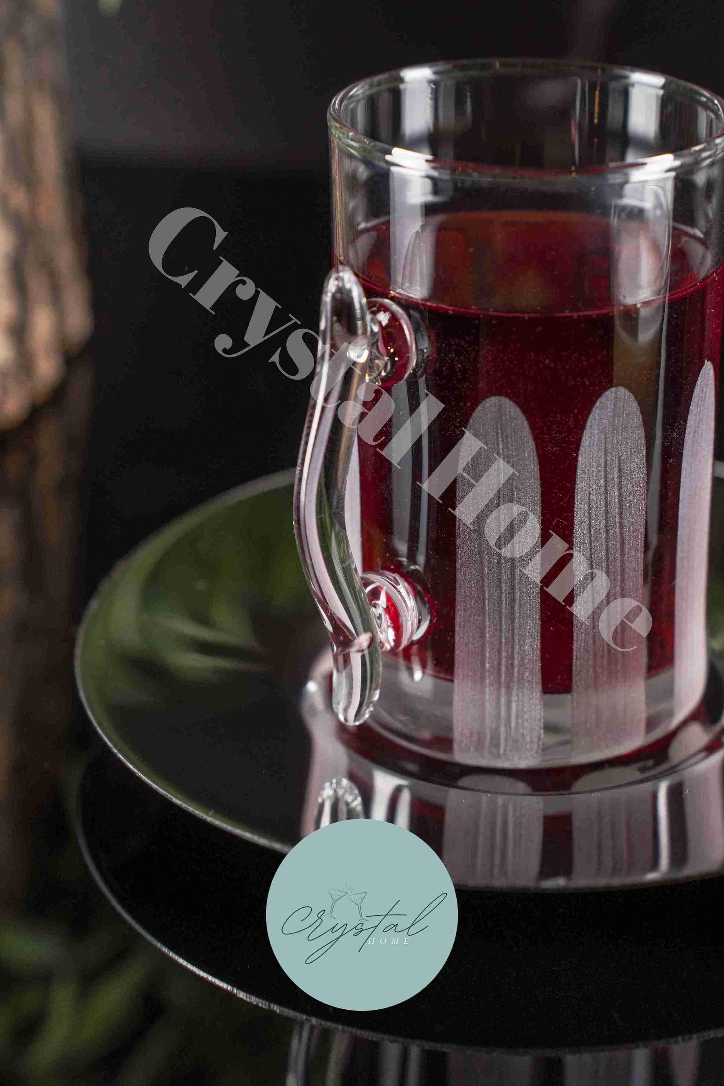 18 Piece Tea Set Steep Grape