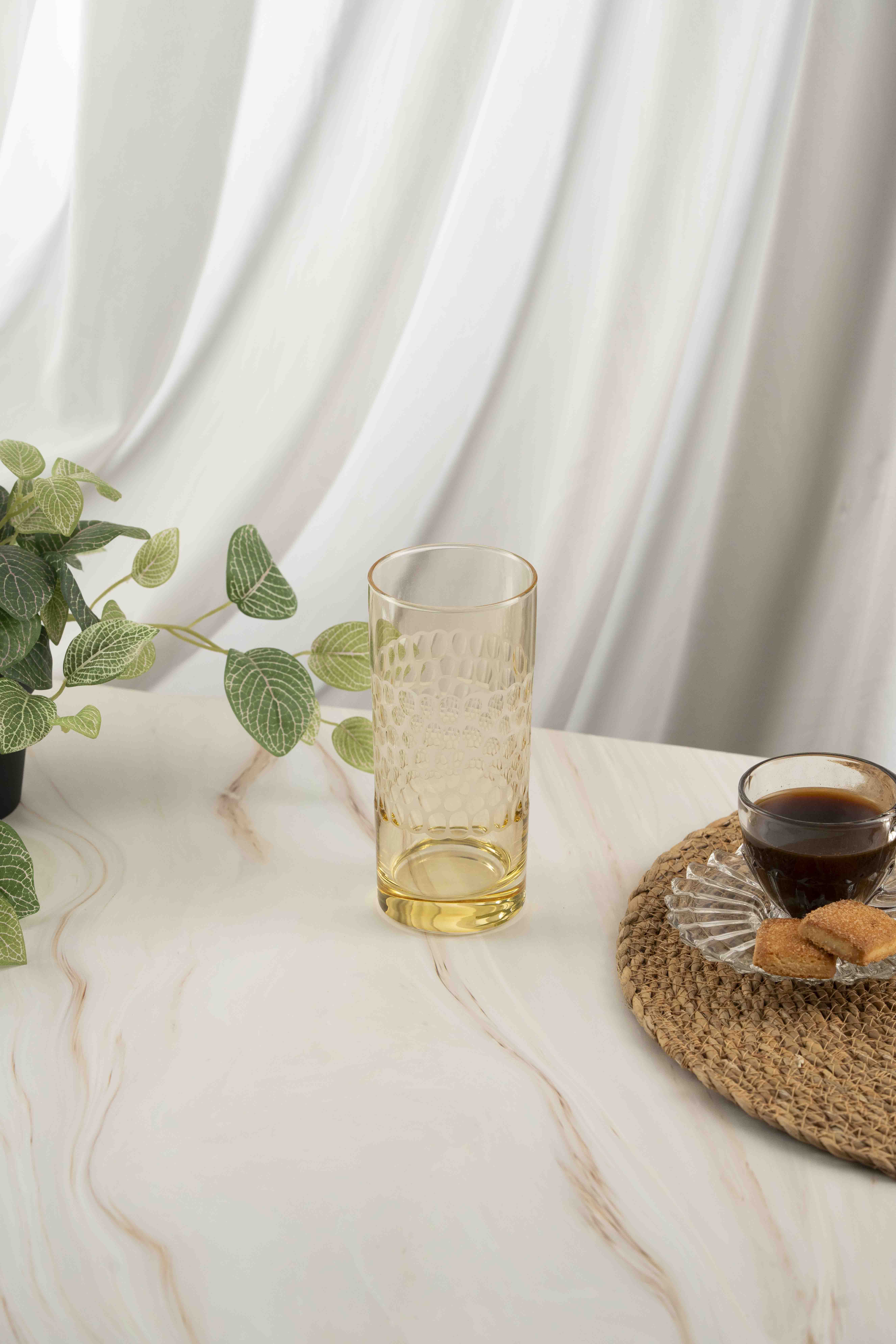 Üzüm Renkli Uzun Su Bardağı 485ml