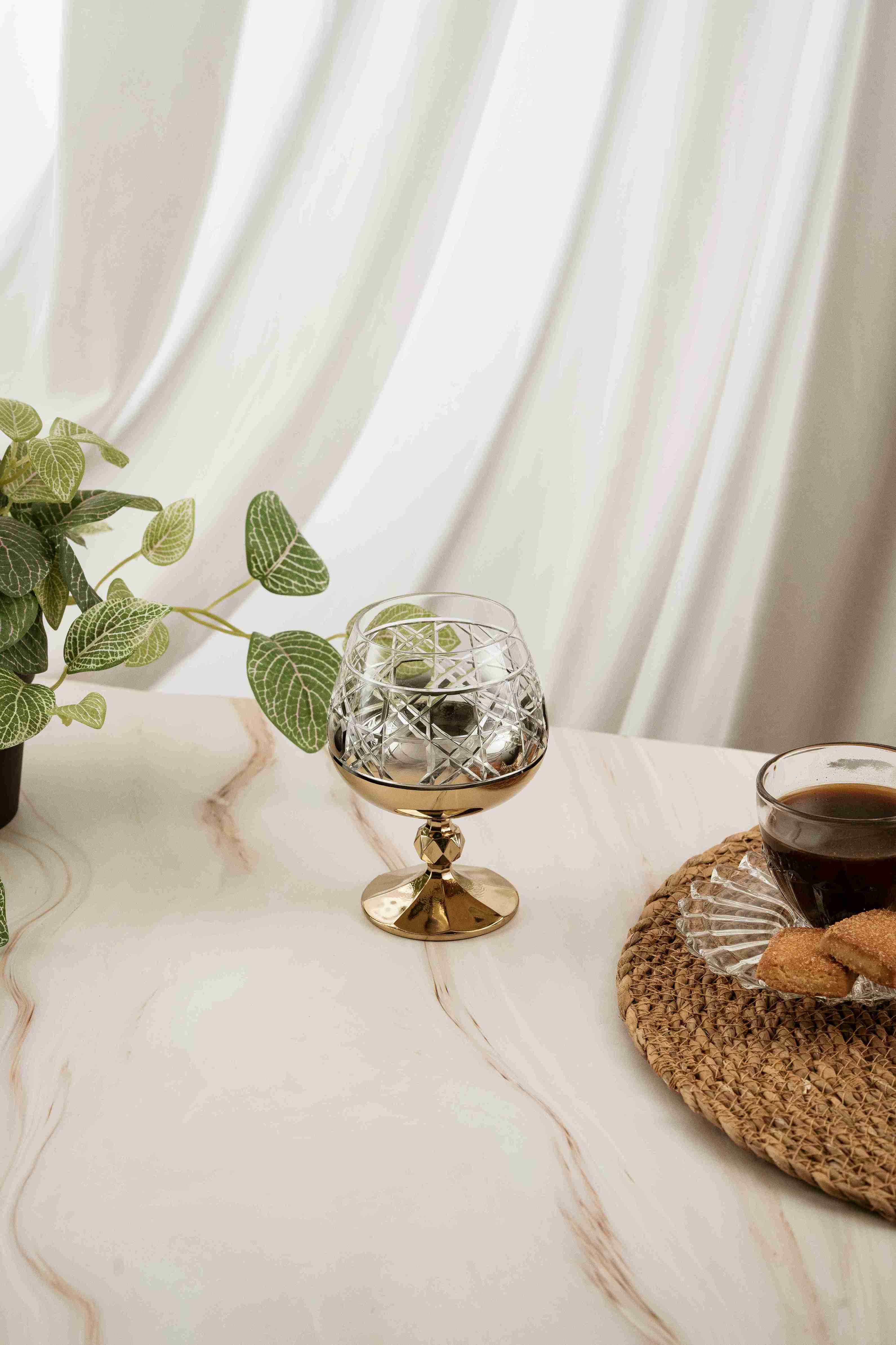 Gold Gloria Crystal Coffee Side 250ml