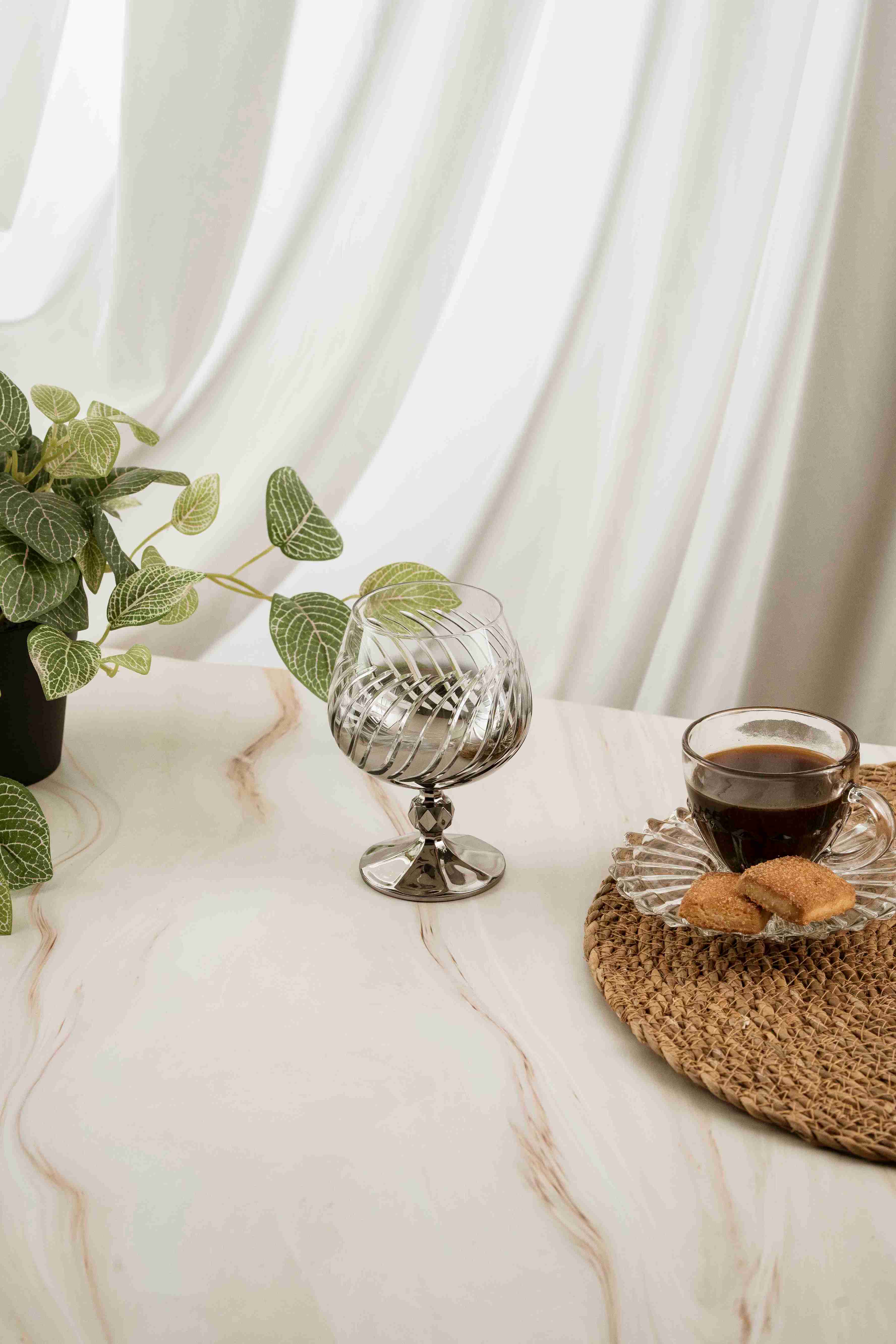 Silver Meltem Crystal Coffee Side 250ml