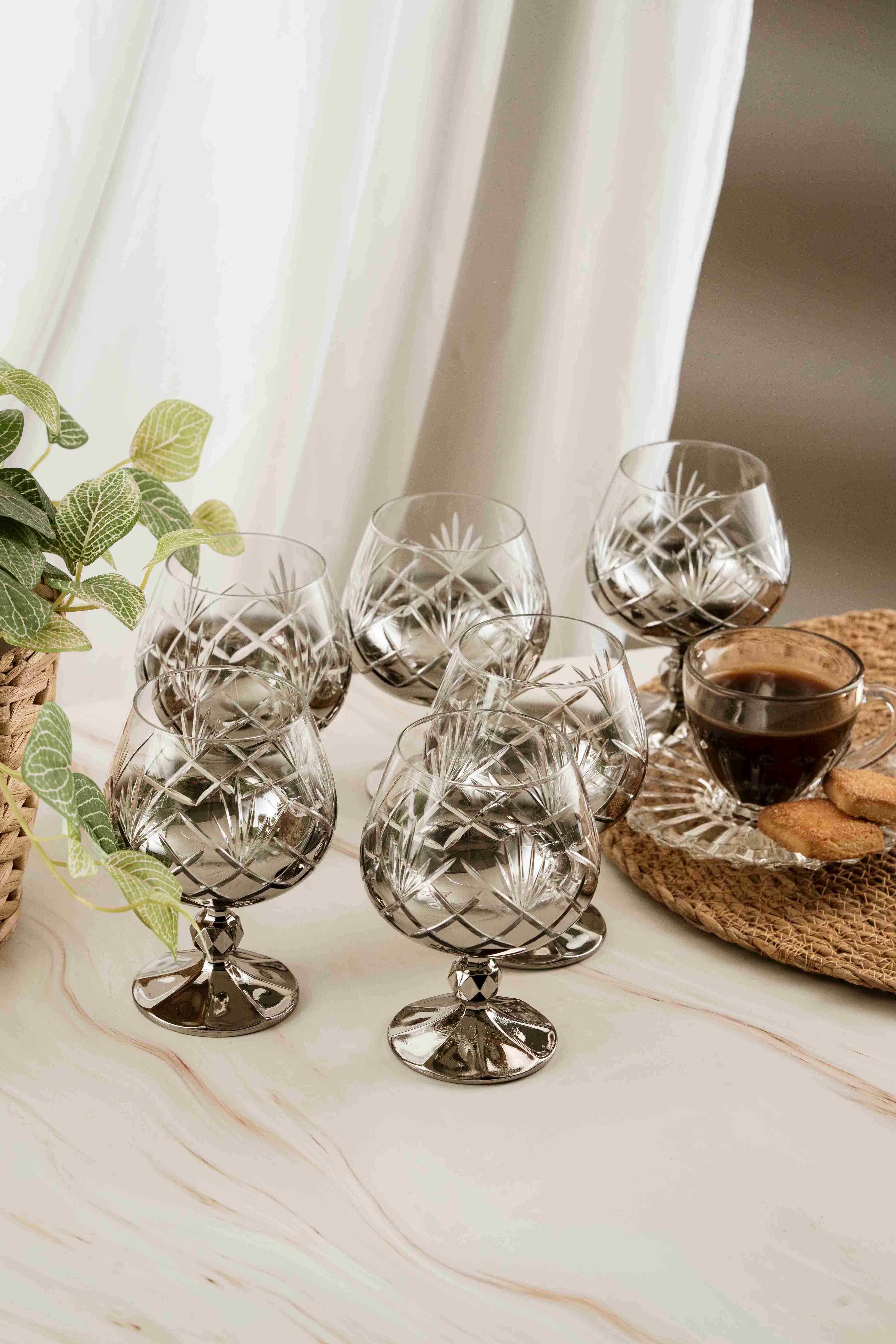 Silver Pineapple Crystal Coffee Side 250ml