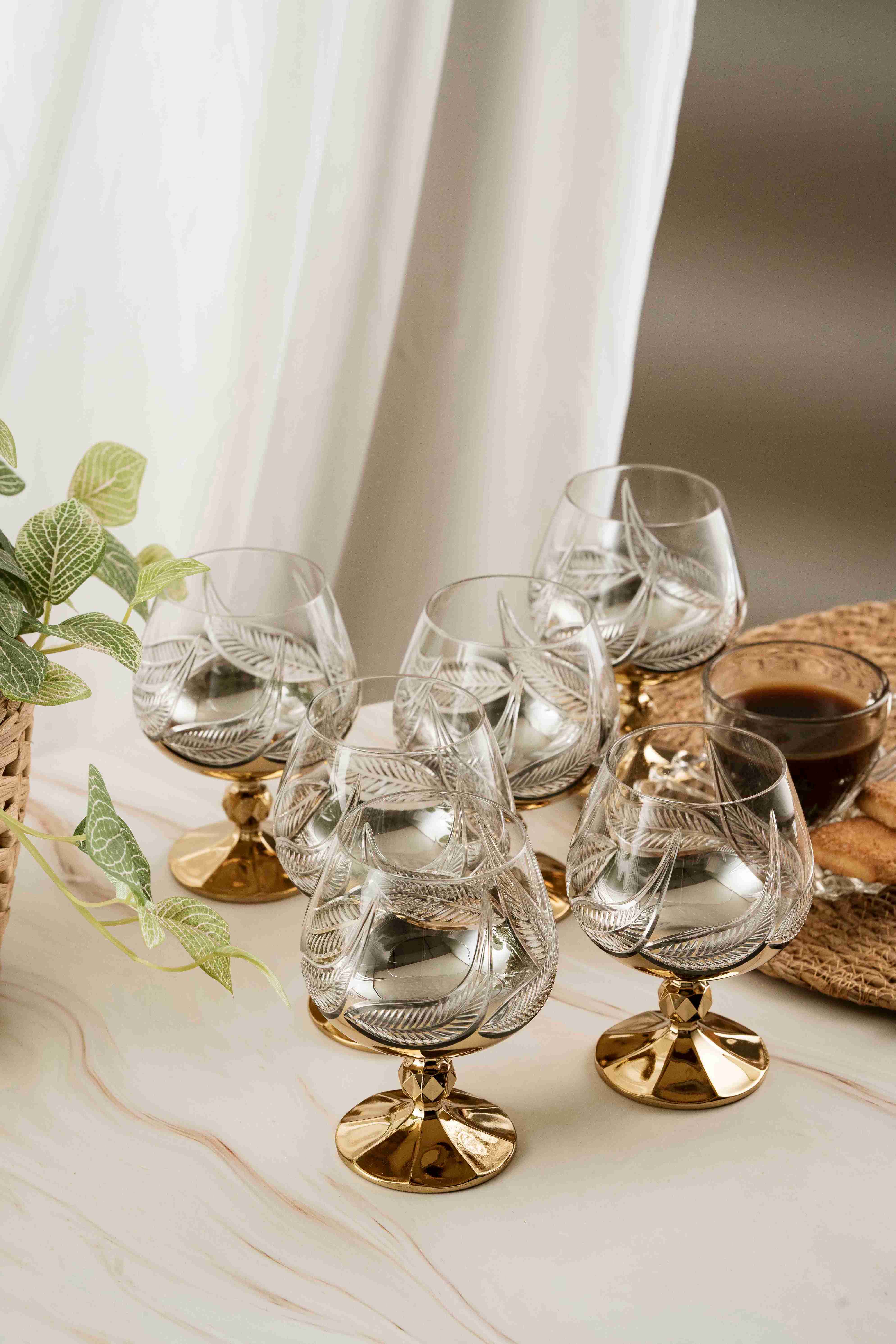 Gold Leaf Crystal Coffee Side 250ml