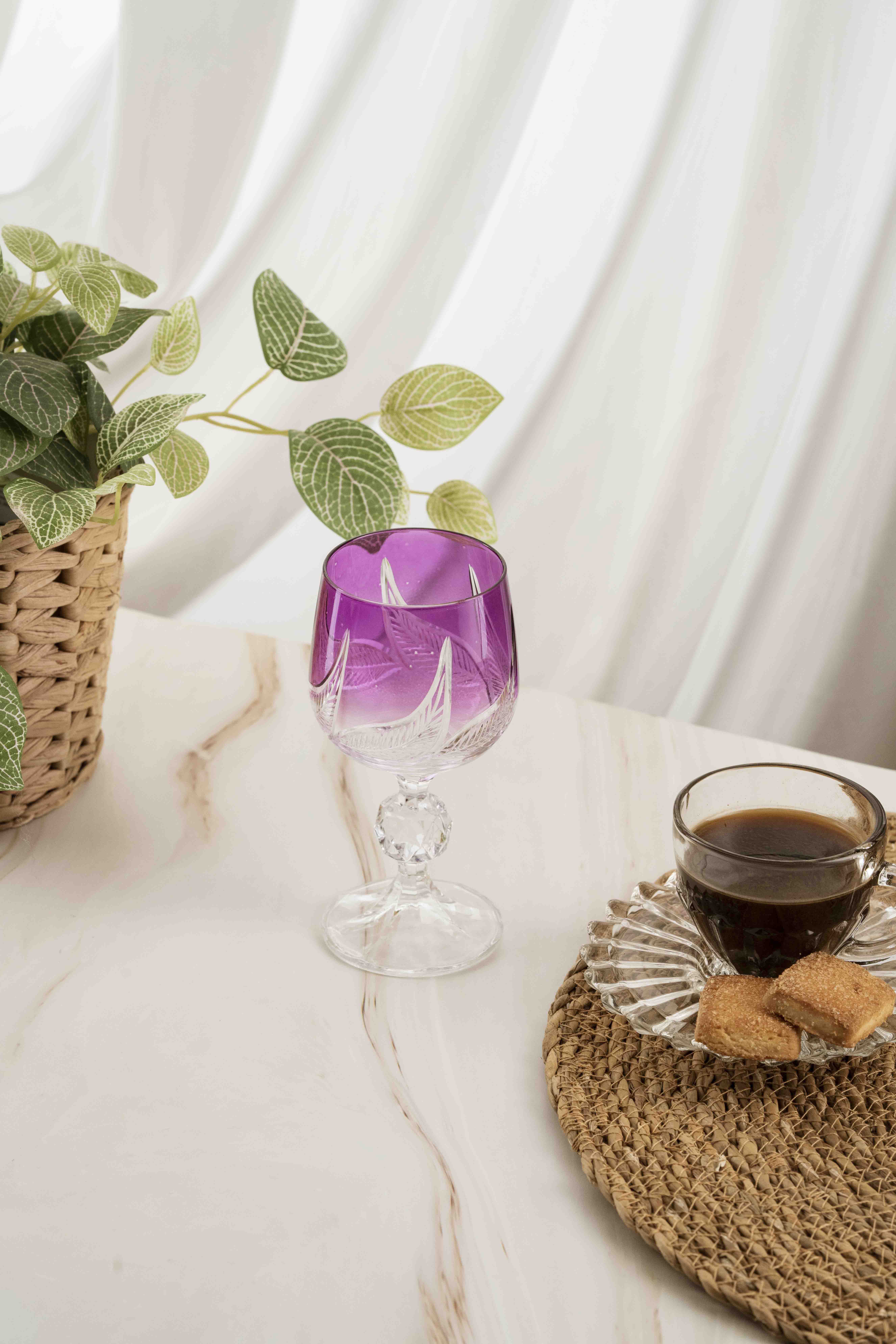 Yaprak Kristal Kahve Yanı 150ml