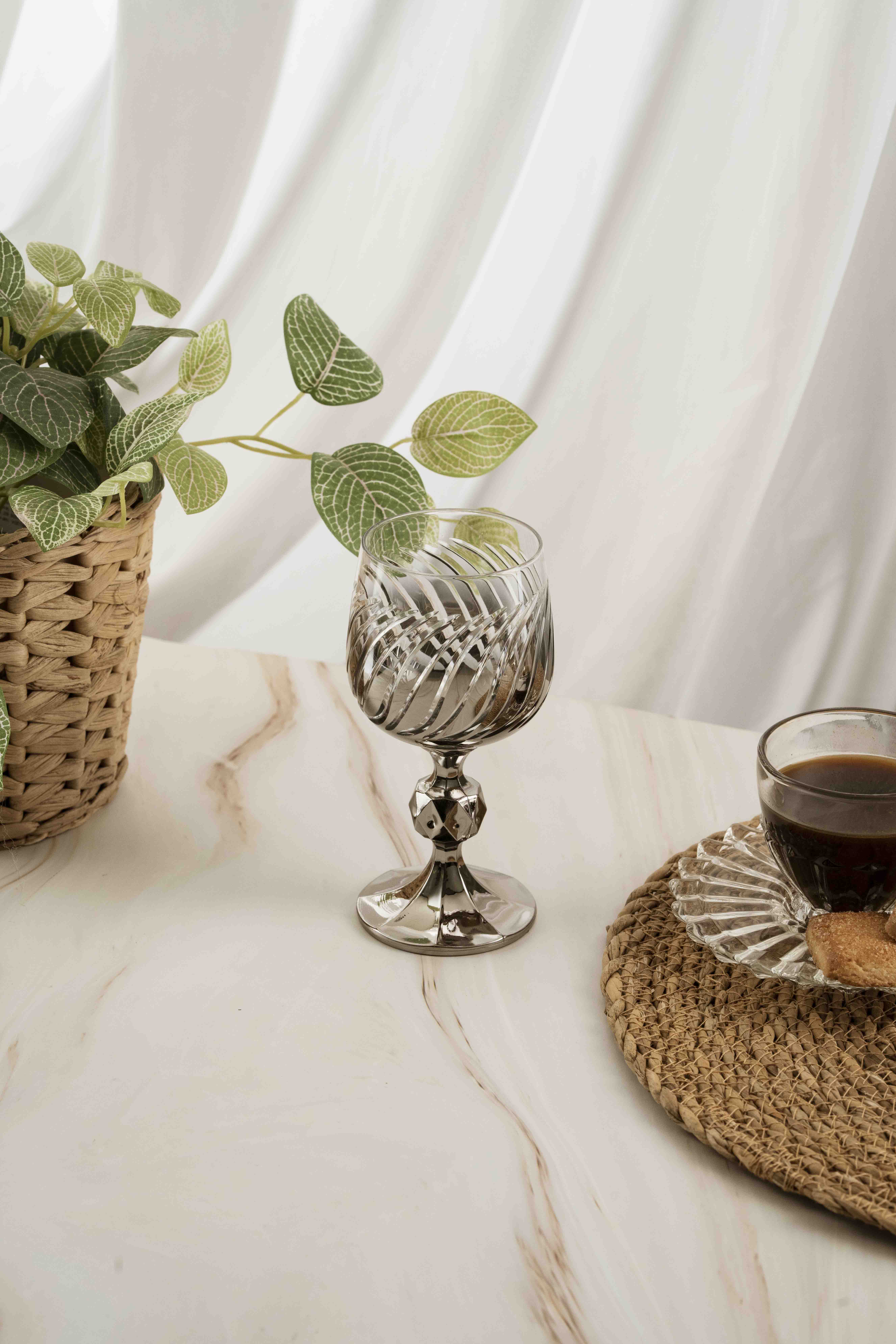 Silver Meltem Crystal Coffee Side 150ml