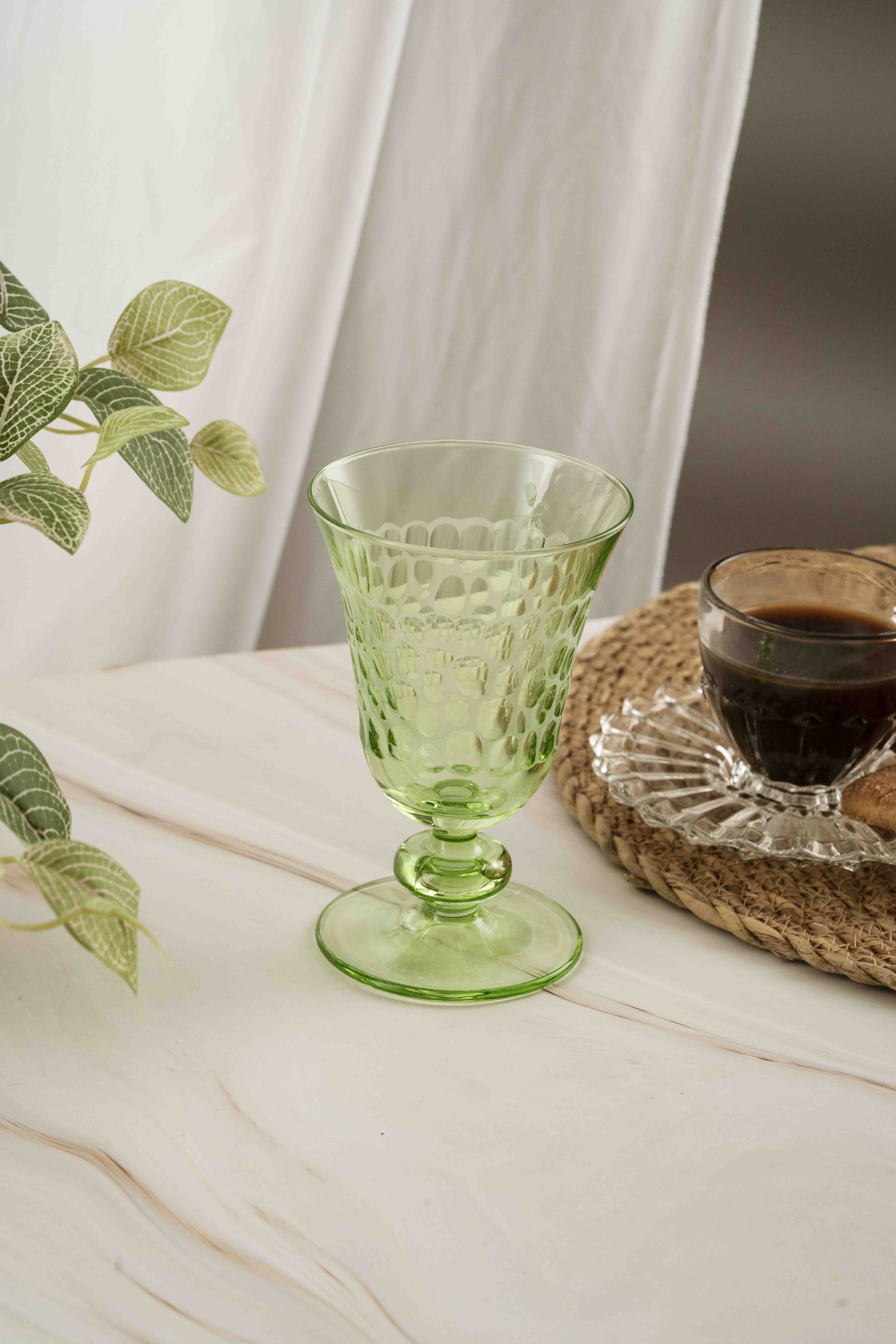 Grape Colored Short Glass 200ml